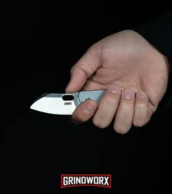 CRKT Pilar Stainless Steel Folding Knife - Satin Plain -Knivesand Tools Shop CRKT Pilar Frame Lock Knife Stainless Steel Satin 5311 BHQ 51848 kp in hand web large