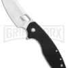 CRKT Pilar Large Black G-10 Frame Lock Flipper Knife - Satin Plain -Knivesand Tools Shop CRKT Pilar Large FL Black G 10 Satin 5315G BHQ 92280 jr large