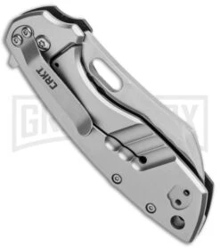 CRKT Pilar Large Black G-10 Frame Lock Flipper Knife - Satin Plain -Knivesand Tools Shop CRKT Pilar Large FL Black G 10 Satin 5315G BHQ 92280 jr side large