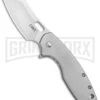 CRKT Pilar Large Stainless Steel Frame Lock Flipper Knife - Satin Plain -Knivesand Tools Shop CRKT Pilar Large FL SS Satin 5315 BHQ 92276 jr large