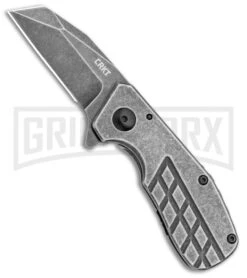 CRKT Graham Razelcliffe Stainless Steel Folding Knife - Black Stonewash Plain