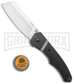 CRKT Ripsnort II Black Liner Lock Knife - Satin Plain -Knivesand Tools Shop CRKT Ripsnort SA Assist Glass Reinfrced Nylon LL Satin BHQ 138964 jr bottlecap large