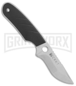CRKT Side Hawg 2 Neck Knife Black Fixed Blade Knife - Satin Plain -Knivesand Tools Shop CRKT Side Hawg 2 neck knife pivot sheath satin 2404 BHQ 6833 er side large
