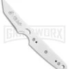 CRKT Side Hawg 3 White Neck Knife With Pivot Sheath - Tanto White Plain