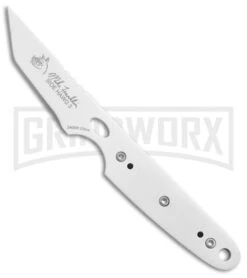 CRKT Side Hawg 3 White Neck Knife With Pivot Sheath - Tanto White Plain