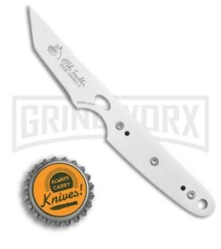 CRKT Side Hawg 3 White Neck Knife With Pivot Sheath - Tanto White Plain -Knivesand Tools Shop CRKT Side Hawg 3 tanto neck knife pivot sheath white 2405W BHQ 69074 er size large