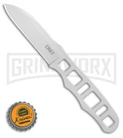 CRKT HWY Rescue Gray Fixed Blade Knife - Bead Blast Plain -Knivesand Tools Shop CRKT Terzuola HWY Rescue Fixed Blade Knife 2.8 Bead Blast 2065 BHQ 51819 LS Bottlecap large