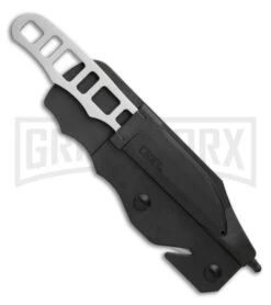 CRKT HWY Rescue Gray Fixed Blade Knife - Bead Blast Plain -Knivesand Tools Shop CRKT Terzuola HWY Rescue Fixed Blade Knife 2.8 Bead Blast 2065 BHQ 51819 LS Sheath large