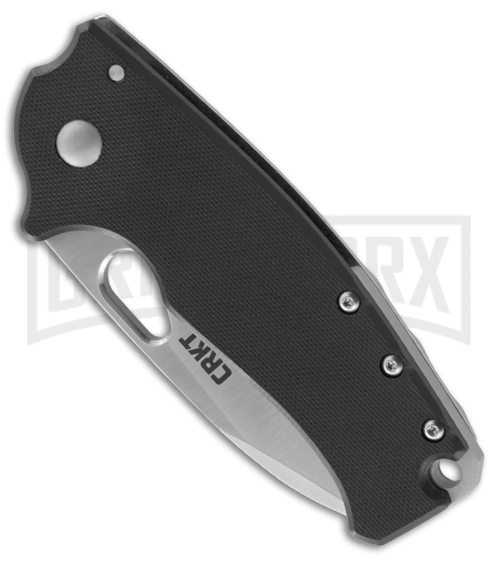 CRKT Vox Large Batum Black G-10 Folding Knife - Satin Plain CRKT Vox Large Batum Black G-10 Folding Knife - Satin Plain -Knivesand Tools Shop CRKT batum 5453 BHQ 51839 er spine large