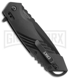 CRKT Directive Black Folding Knife - Tanto Black Plain -Knivesand Tools Shop CRKT directive tanto black 1062 BHQ 51808 er side large