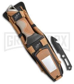 Camillus Blackfoot Brown Fixed Blade Knife - Black Plain 5 Camillus Blackfoot Brown Fixed Blade Knife - Black Plain -Knivesand Tools Shop Camillus Blackfoot brown black BHQ 43020 er sheath large