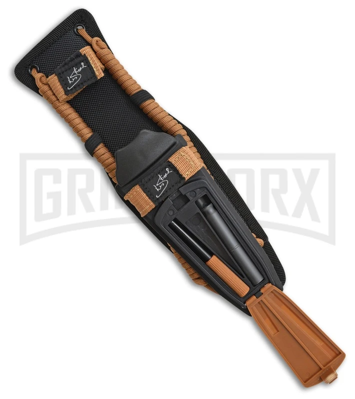 Camillus Blackfoot Brown Fixed Blade Knife - Black Plain Camillus Blackfoot Brown Fixed Blade Knife - Black Plain -Knivesand Tools Shop Camillus Blackfoot brown black BHQ 43020 er side large