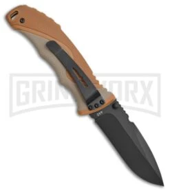 Camillus San Bushmen Brown Folding Knife - Black Plain 3 Camillus San Bushmen Brown Folding Knife - Black Plain -Knivesand Tools Shop Camillus San bushmen ll brown black BP 25551 jr large