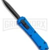 Coffin Blaster Metallic Blue DA/OTF Automatic Knife - Black Plain -Knivesand Tools Shop Coffin Blaster Metallic Blue DA OTF Auto Black Plain GX 34992 jr large