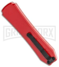 Coffin Blaster Red DA/OTF Automatic Knife - Black Plain -Knivesand Tools Shop Coffin Blaster Red DA OTF Auto Black Plain GX 35330 jr side large