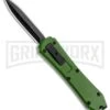 Coffin Blaster Green DA/OTF Automatic Knife - Black Plain -Knivesand Tools Shop Coffin Blaster Zombie Green DA OTF Auto Black Plain GX 15468 jr large