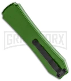 Coffin Blaster Green DA/OTF Automatic Knife - Black Plain -Knivesand Tools Shop Coffin Blaster Zombie Green DA OTF Auto Black Plain GX 15468 jr side large