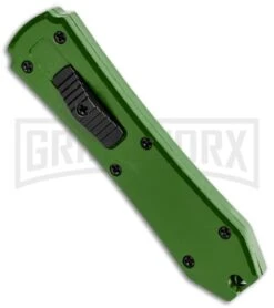 Coffin Blaster Green DA/OTF Automatic Knife - Black Plain -Knivesand Tools Shop Coffin Blaster Zombie Green DA OTF Auto Black Plain GX 15468 jr spine large