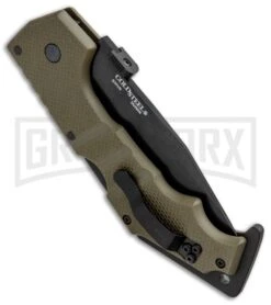 Cold Steel AK-47 OD Green G-10 Folding Knife - Black Plain -Knivesand Tools Shop Cold Steel AK 47 LB OD Green G 10 Black 58MVG BHQ 33095 jr side large