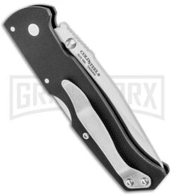 Cold Steel Air Lite Black G-10 Lockback Knife - Satin Plain -Knivesand Tools Shop Cold Steel Air Lite LB Black G 10 Satin 26WT BHQ 105935 jr side large