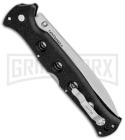 Cold Steel Counter Point XL Folding Knife - Satin Plain AUS-10A -Knivesand Tools Shop Cold Steel Counter Point XL Black Griv Ex 10AA BHQ 83389 jr side large