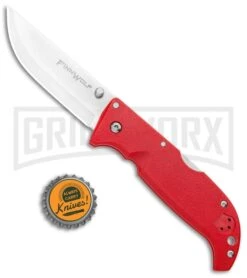 Cold Steel Finn Wolf Lockback Knife Red (3.5" Satin) -Knivesand Tools Shop Cold Steel Finn Wolf LB Red Satin BHQ 92340 jr bottlecap large