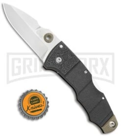 Cold Steel Grik Black GFN Tri-Ad Lock Knife - Satin Plain -Knivesand Tools Shop Cold Steel Grik Tri Ad LB GFN 28E BHQ 52023 jr bottlecap 2 large