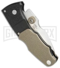 Cold Steel Grik Black GFN Tri-Ad Lock Knife - Satin Plain -Knivesand Tools Shop Cold Steel Grik Tri Ad LB GFN 28E BHQ 52023 jr side large
