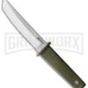 Cold Steel Kobun OD Green Fixed Blade Knife - Tanto Satin Plain -Knivesand Tools Shop Cold Steel Kobun OD Green satin BHQ 158044 jr large