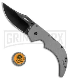 Cold Steel 62NGMLV Medium Espada Gray Tri-Ad Lock Knife - Black -Knivesand Tools Shop Cold Steel Medium Espada Tri Ad Gray Black 62NGMLV BHQ 49825 jr bottlecap large