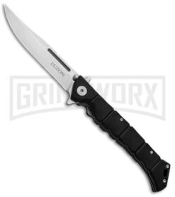 Cold Steel Medium Luzon Black GFN Leaf-Spring Knife - Satin Plain