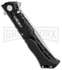 Cold Steel Medium Luzon Black GFN Leaf-Spring Knife - Satin Plain -Knivesand Tools Shop Cold Steel Medium Luzon Leaf Spring Black GFN Satin 20NQL BHQ 80431 jr side large