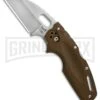 Cold Steel Tuff Lite Flat Dark Earth Folding Knife - Satin Plain -Knivesand Tools Shop Cold Steel Tuff Lite Tri Ad Flat Dark Earth 20LTF BHQ 51975 jr 2 large