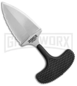 Cold Steel Urban Edge Push Dagger Knife - Satin Plain/Serr