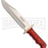 Coleman Bowie Worth Pakkawood Fixed Blade Knife - Satin Plain -Knivesand Tools Shop Coleman Bowie Worth Pakkawood satin plain BHQ 79995 er large