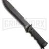 Coleman Dark Wilderness Black Polymer Fixed Blade Knife - Black Plain 1 Coleman Dark Wilderness Black Polymer Fixed Blade Knife - Black Plain -Knivesand Tools Shop Coleman Dark Wilderness Black Polymer Black Plain BHQ 80005 er large