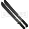 Coleman Twin Hackers Black 2 Piece Machete Set - Black Plain 1 Coleman Twin Hackers Black 2 Piece Machete Set - Black Plain -Knivesand Tools Shop Coleman Twin Hackers Black 2 piece machete set black plain BHQ 80020 er large