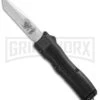 Conquest Tactical Fury Black D/A OTF Automatic Knife - Stonewash Plain -Knivesand Tools Shop Conquest Tactical Fury DA OTF Black SW BHQ 30663 jr large