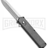 Elemental Reactor Sim. Carbon Fiber OTF Automatic Knife - Satin Plain -Knivesand Tools Shop Elemental Reactor Sim CF OTF Satin TT7 SATIN BP 20198 jr large