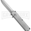 Elemental Silver OTF Automatic Knife - Satin Plain -Knivesand Tools Shop Elemental Silver TT9 BP 18599 jr large