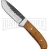 Elk Ridge Wolf Pack Wood Fixed Blade Knife - Satin Plain -Knivesand Tools Shop Elk Ridge Wolf Pack Wood Satin BP 24831 jr large