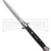 Frank B. 11" Italian Stiletto Buffalo Horn Automatic Knife - Bayonet 1 Frank B. 11" Italian Stiletto Buffalo Horn Automatic Knife - Bayonet -Knivesand Tools Shop Frank B 11 Italian Stiletto Buffalo Horn AK Bayonet GX 41439 td large