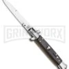 Frank B. 7.5" Italian Stiletto Palisander Wood Automatic Knife - Polish Bayonet 1 Frank B. 7.5" Italian Stiletto Palisander Wood Automatic Knife - Polish Bayonet -Knivesand Tools Shop Frank B. 8 Italian Stiletto Palisander Wood Automatic Knife Polish Bayonet BHQ 118535 LS large