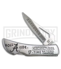 Frost Cutlery Alabama 2017 Champs Lockback Knife - Satin Plain