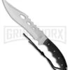 Frost Cutlery Beaver Tail Bowie Pakkawood Fixed Blade Knife - Satin Plain -Knivesand Tools Shop Frost Cutlery Beaver Tail Bowie Pakkawood Satin BP 21255 jr large