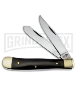 Frost Cutlery Big Game Trapper Black Buffalo Horn Pocket Knife
