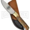 Frost Cutlery Chipaway Little Fox Brown Bone Fixed Blade Knife - Satin Plain 2 Frost Cutlery Chipaway Little Fox Brown Bone Fixed Blade Knife - Satin Plain -Knivesand Tools Shop Frost Cutlery Chipaway little fox brown satin BHQ 53641 er large