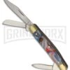 Frost Cutlery Hen & Rooster Mini Stockman Red/White/Blue Pocket Knife -Knivesand Tools Shop Frost Cutlery Hen Rooster Mini Stockman corelon BHQ 54542 er large