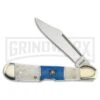 Frost Cutlery Masonic Blue/White Smooth Bone Folding Knife -Knivesand Tools Shop Frost Cutlery Masonic blue white smooth bone BHQ 74609 er large