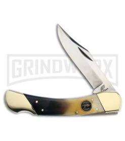 Frost Cutlery Ocoee River Rack Attack Ox Horn Lockback Knife